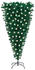 vidaXL Künstlicher Weihnachtsbaum Kopfüber mit LEDs grün 150 cm (3077974)
