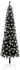 vidaXL Weihnachtsbaum Schlank mit LEDs schwarz 210 cm (3077991)
