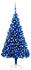 vidaXL Künstlicher Weihnachtsbaum mit LEDs & Kugeln blau 210cm (3077682)
