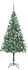 vidaXL Künstlicher Weihnachtsbaum mit LEDs Kugeln Zapfen 180 cm (3077700)