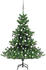 vidaXL Künstlicher Weihnachtsbaum Nordmann LED & Kugeln grün 120 cm (3077730)