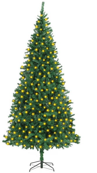 vidaXL Künstlicher Weihnachtsbaum mit LEDs 300 cm grün (3077735)