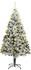 vidaXL Künstlicher Weihnachtsbaum mit LEDs & Schnee grün 300 cm (3077741)