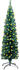 vidaXL Künstlicher Weihnachtsbaum Schmal LEDs Ständer grün 150 cm (3077750)