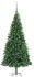 vidaXL Künstlicher Weihnachtsbaum mit LEDs & Kugeln 300 cm grün (3077788)