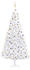 vidaXL Künstlicher Weihnachtsbaum mit LEDs & Kugeln 300 cm weiß (3077789)