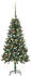 vidaXL Künstlicher Weihnachtsbaum mit LEDs & Kugeln 150 cm (3077799)