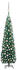 vidaXL Künstlicher Weihnachtsbaum Schlank mit LEDs & Kugeln grün 180cm (3077852)