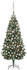 vidaXL Künstlicher Weihnachtsbaum mit LEDs, Kugeln & Zapfen 180 cm (3077848)