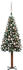 vidaXL Weihnachtsbaum Schlank mit LEDs & Kugeln grün 150 cm (3077863)