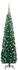 vidaXL Künstlicher Weihnachtsbaum Schlank mit LEDs & Kugeln grün 240cm (3077806)