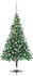 vidaXL Künstlicher Weihnachtsbaum mit LEDs & Kugeln 120 cm 230 Zweige (3077573)