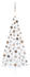 vidaXL Künstlicher Halber Weihnachtsbaum mit LEDs & Kugeln weiß 240 cm (3077572)
