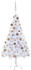 vidaXL Künstlicher Weihnachtsbaum mit LEDs & Kugeln 120 cm 230 Zweige (3077578)