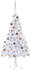 vidaXL Künstlicher Weihnachtsbaum mit LEDs & Kugeln 150 cm 380 Zweige (3077579)