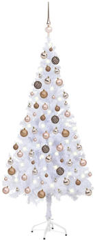 vidaXL Künstlicher Weihnachtsbaum mit LEDs & Kugeln 180 cm 620 Zweige (3077580)