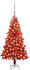 vidaXL Künstlicher Weihnachtsbaum mit LEDs & Kugeln rot 120 cm (3077598)