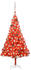 vidaXL Künstlicher Weihnachtsbaum mit LEDs & Kugeln rot 180 cm (3077600)