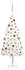 vidaXL Künstlicher Weihnachtsbaum mit LEDs & Kugeln weiß 180 cm (3077634)
