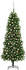 vidaXL Künstlicher Weihnachtsbaum mit LEDs & Kugeln 240 cm grün (3077643)