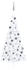 vidaXL Künstlicher Halber Weihnachtsbaum mit LEDs & Kugeln weiß 240 cm (3077658)