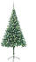vidaXL Künstlicher Weihnachtsbaum mit LEDs & Kugeln 210 cm 910 Zweige (3077662)