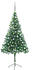 vidaXL Künstlicher Weihnachtsbaum mit LEDs & Kugeln 180 cm 564 Zweige (3077661)
