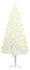 vidaXL Künstlicher Weihnachtsbaum mit LEDs weiß 150cm (3077461)