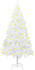vidaXL Künstlicher Weihnachtsbaum mit LEDs & Dicken Zweigen weiß 180cm (3077455)