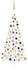 vidaXL Künstlicher Halber Weihnachtsbaum mit LEDs & Kugeln weiß 240cm (3077486)