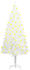 vidaXL Künstlicher Weihnachtsbaum mit LEDs weiß 180 cm (3077462)