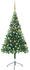 vidaXL Künstlicher Weihnachtsbaum mit LEDs & Schmuck 150 cm 380 Zweige (3077488)