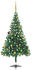 vidaXL Künstlicher Weihnachtsbaum mit LEDs & Schmuck 180 cm 564 Zweige (3077489)