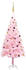 vidaXL Künstlicher Weihnachtsbaum mit LEDs & Schmuck Rosa 210cm (3077500)