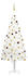 vidaXL Künstlicher Weihnachtsbaum mit LEDs & Kugeln weiß 240 cm (3077550)