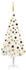 vidaXL Künstlicher Weihnachtsbaum mit LEDs & Kugeln weiß 120 cm (3077546)