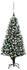 vidaXL Künstlicher Weihnachtsbaum mit LEDs Kugeln Zapfen 180 cm (3077617)