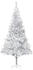 vidaXL Künstlicher Weihnachtsbaum mit LEDs & Ständer silber 240cm (3077440)