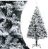 vidaXL Künstlicher Weihnachtsbaum Beschneit grün 180 cm (320964)