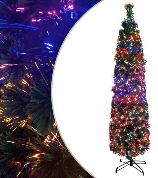 vidaXL Künstlicher Weihnachtsbaum Schlank mit Ständer 64 cm Glasfaser (328442)
