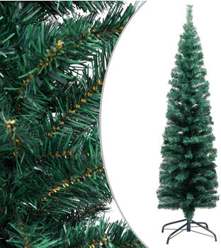 vidaXL Schlanker Künstlicher Weihnachtsbaum mit Ständer grün 120cm (328480)