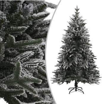 vidaXL Künstlicher Weihnachtsbaum Beschneit grün 120 cm PE (328492)