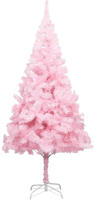 vidaXL K&uuml;nstlicher Weihnachtsbaum mit St&auml;nder Rosa 210 cm PVC