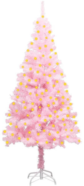 vidaXL Künstlicher Weihnachtsbaum mit LEDs Ständer Rosa 150 cm (3077412)