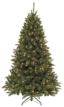 Dehner Bristlecone Künstlicher LED-Weihnachtsbaum 185cm grün