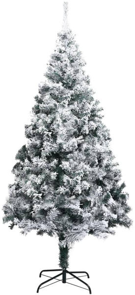 vidaXL Künstlicher Weihnachtsbaum Beschneit Grün 210cm (320965)