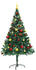 vidaXL Künstlicher Weihnachtsbaum 150cm mit Kugeln (321499)