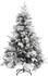 vidaXL Christmas Tree with Flocked Snow&Cones PVC&PE 150cm (340530)