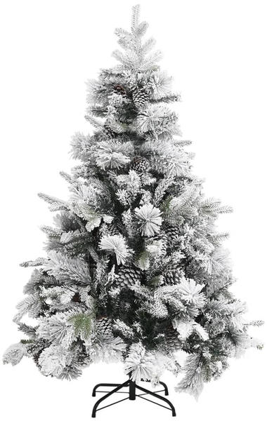 vidaXL Christmas Tree with Flocked Snow&Cones PVC&PE 150cm (340530)