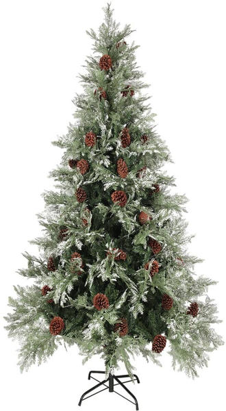 vidaXL Christmas Tree With LED and Pine Cones 225cm